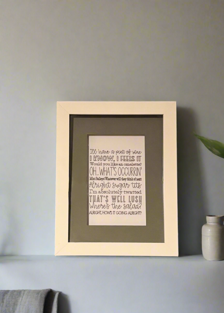 Gavin and Stacey quotes print