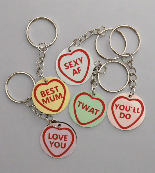 Love Heart Keyrings